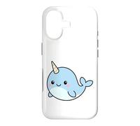 Kawaii Narwhal Cartoon - Cute Blue Illustration Case for iPhone 17