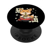 Kawaii Neko Otaku Ramen Fox Anime Ramen PopSockets Adhesive PopGrip