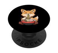 Kawaii Neko Otaku Ramen Fox Anime Ramen PopSockets Adhesive PopGrip
