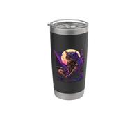Kawaii Ninja Cat - Japanese Samurai Cat Tattoo Stainless Steel Insulated Tumbler
