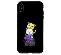 Kawaii Nonbinary Cats Case for iPhone XS Max