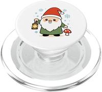 Kawaii Nordic Gnome with Lantern Winter Forest Spirit PopSockets PopGrip for MagSafe