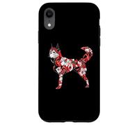 Kawaii Origami Akita Inu |Japan Flower Pattern Dog Carrier Case for iPhone XR
