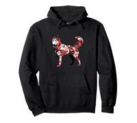 Kawaii Origami Akita Inu |Japan Flower Pattern Dog Carrier Pullover Hoodie