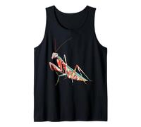 Kawaii Origami Praying Mantis |Japan Flower Pattern Insects Tank Top