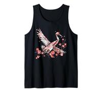Kawaii Origami red-Crowned Crane | Japan Flowers Crane Tank Top