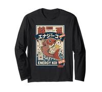 Kawaii Otaku Anime Japanese Streetwear Koi Carp Grunge Long Sleeve T-Shirt