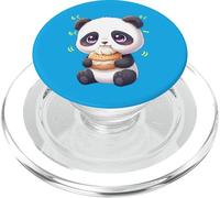 Kawaii Panda Bamboo Bear Munching Happily PopSockets PopGrip for MagSafe