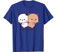 Kawaii Panda Bear Hug Bubu and Dudu Together Forever Valentines Days Funny Gift Unisex T-Shirt (Blue,M)