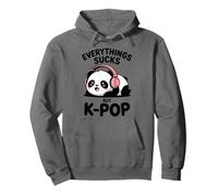 Kawaii Panda Bear KPop Everythung Sucks But K Pop Girl Pullover Hoodie