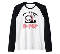 Kawaii Panda Bear Kpop Everythung Sucks But K Pop Girl Raglan Baseball Tee