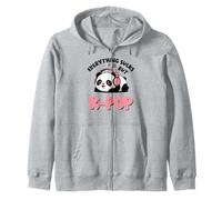 Kawaii Panda Bear KPop Everythung Sucks But K Pop Girl Zip Hoodie