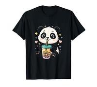Kawaii Panda - Bubble Milk Tea Aesthetic Art T-Shirt