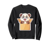 Kawaii Panda in a Box Japanese Anime Cute Panda Sweatshirt