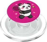 Kawaii Panda Playing Tennis PopSockets PopGrip for MagSafe