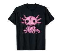 Kawaii Pastel Goth Cute Creepy Axolotl Gothic Girl Horror T-Shirt