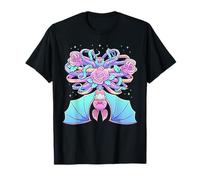 Kawaii Pastel Goth Cute Creepy Bat Skeleton Witchy Aesthetic T-Shirt