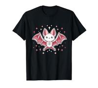 Kawaii Pastel Goth Cute Creepy Emo Bat Skeleton T-Shirt