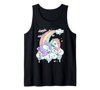 Kawaii Pastel Goth Cute Creepy Rainbow Unicorn Tank Top