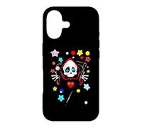 Kawaii Pastel Goth Cute Creepy Skull Grim Reaper Ghost Boo! Case for iPhone 17