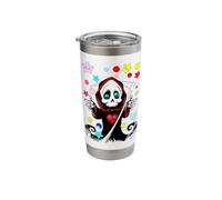 Kawaii Pastel Goth Cute Creepy Skull Grim Reaper Ghost Stainless Steel Insulated Tumbler