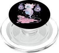 Kawaii Pastel Goth Cute Creepy Strawberry Milk Ghost Cow PopSockets PopGrip for MagSafe