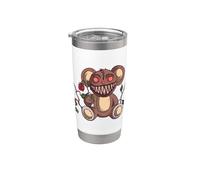 Kawaii Pastel Goth Teddy Bear Gothic Bear Voodoo Nu Goth Stainless Steel Insulated Tumbler