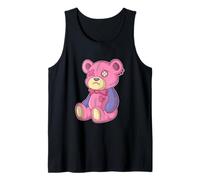 Kawaii Pastel Goth Teddy Bear Gothic Occult Voodoo Halloween Tank Top