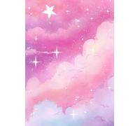 Kawaii Pastel Soft Pink Cloud Dreams Grid Journal - A4 0.5 cm (0.196 inch) Diced Paper, 120 Pages: Cute Aesthetic Graph Paper Notebook for Kawaii Lovers, Students, Dreamers, and Creative Minds
