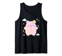 Kawaii Pastel Space Bear Tank Top