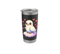 Kawaii Peace Dove Hearts Cloud Stainless Steel Insulated Tumbler
