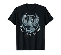 Kawaii Peace Love Recovery Counseling Crew PTA Wellness NA T-Shirt