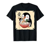 Kawaii Penguin Eating Ramen Noodle T-Shirt