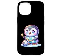 Kawaii Penguin Ice Hockey H7 Jersey Player On Ice Case for iPhone 15