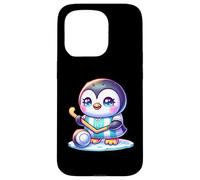 Kawaii Penguin Ice Hockey H7 Jersey Player On Ice Case for iPhone 15 Pro