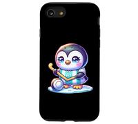 Kawaii Penguin Ice Hockey H7 Jersey Player On Ice Case for iPhone SE (2020) / 7/8