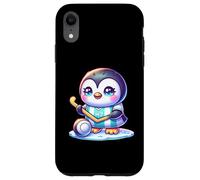 Kawaii Penguin Ice Hockey H7 Jersey Player On Ice Case for iPhone XR