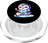 Kawaii Penguin Ice Hockey H7 Jersey Player On Ice PopSockets PopGrip for MagSafe