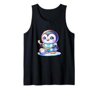 Kawaii Penguin Ice Hockey H7 Jersey Player On Ice Tank Top