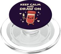 Kawaii Phlebotomist Humor Cute Blood Draw Medical Nurse Joke PopSockets PopGrip for MagSafe