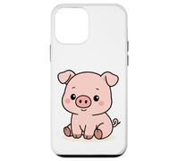 Kawaii Pig Cartoon - Cute Farm Animal Design Case for iPhone 12 mini