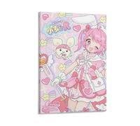Kawaii Pink Magical Girl Cute Anime Posters Wall Decor For Bedroom Canvas Painting Bathroom Art Wall Decor 24x36inch(60x90cm)