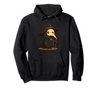 Kawaii Plague Doctor Cute Goth Plague Doctor Pullover Hoodie