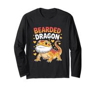 Kawaii Pogona Reptile Herpetology Bearded Dragon Long Sleeve T-Shirt