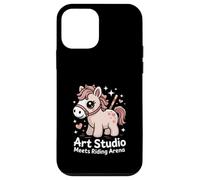 Kawaii Pony Art Studio Meets Riding Arena Horse Case for iPhone 12 mini