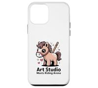 Kawaii Pony Art Studio Meets Riding Arena Horse Case for iPhone 12 mini