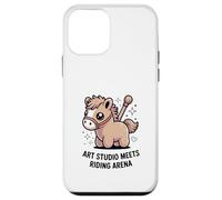 Kawaii Pony Art Studio Meets Riding Arena Horse Case for iPhone 12 mini