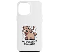 Kawaii Pony Art Studio Meets Riding Arena Horse Case for iPhone 13 Pro Max