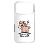 Kawaii Pony Art Studio Meets Riding Arena Horse Case for iPhone 17 Pro