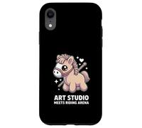 Kawaii Pony Art Studio Meets Riding Arena Horse Case for iPhone XR